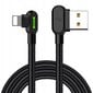 Mcdodo USB-Lightning-kaapeli, Mcdodo CA-4679, kulma, 3m (musta) hinta ja tiedot | Puhelinkaapelit | hobbyhall.fi