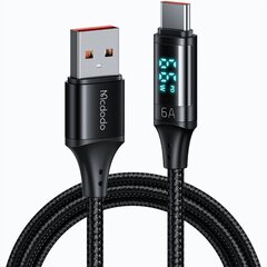 Mcdodo Mcdodo CA-1100 USB-C–USB-C-kaapeli, 100 W, 1,2 m (musta) hinta ja tiedot | Mcdodo Puhelimet, älylaitteet ja kamerat | hobbyhall.fi