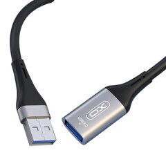 XO Kaapeli/sovitin USB-USB 3.0 XO NB220, 2m (musta) hinta ja tiedot | Puhelinkaapelit | hobbyhall.fi