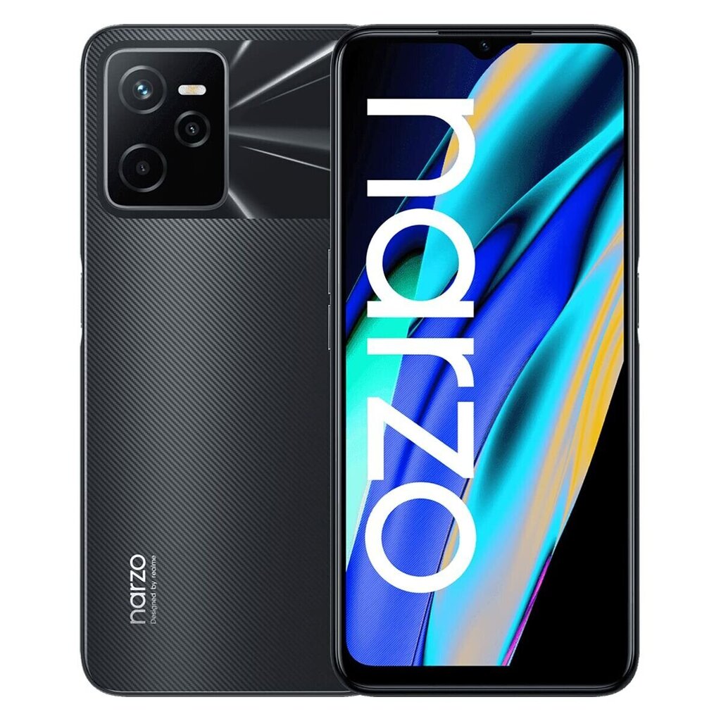 Realme narzo 50A Prime 4/64GB, Dual SIM, Flash Black hinta ja tiedot | Matkapuhelimet | hobbyhall.fi