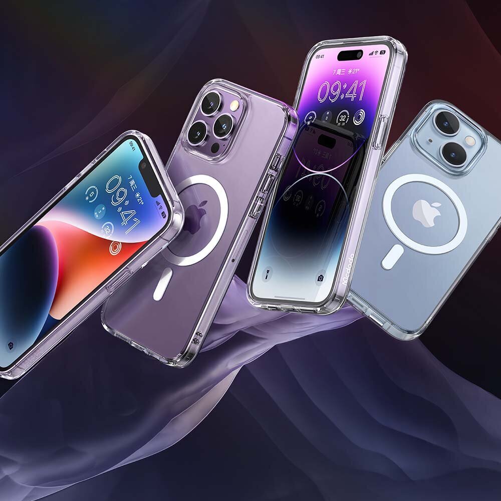 Mcdodo Magneettinen kotelo McDodo Crystal iPhone 14 Pro Maxille (kirkas) hinta ja tiedot | Puhelimen kuoret ja kotelot | hobbyhall.fi