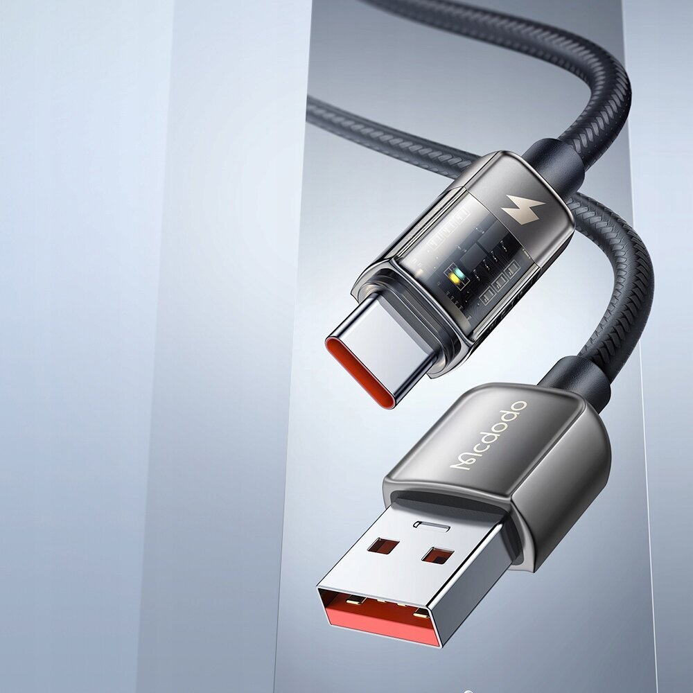 Mcdodo Mcdodo CA-3150 USB-C-kaapeli, 6A, 1,2 m (musta) hinta ja tiedot | Puhelinkaapelit | hobbyhall.fi
