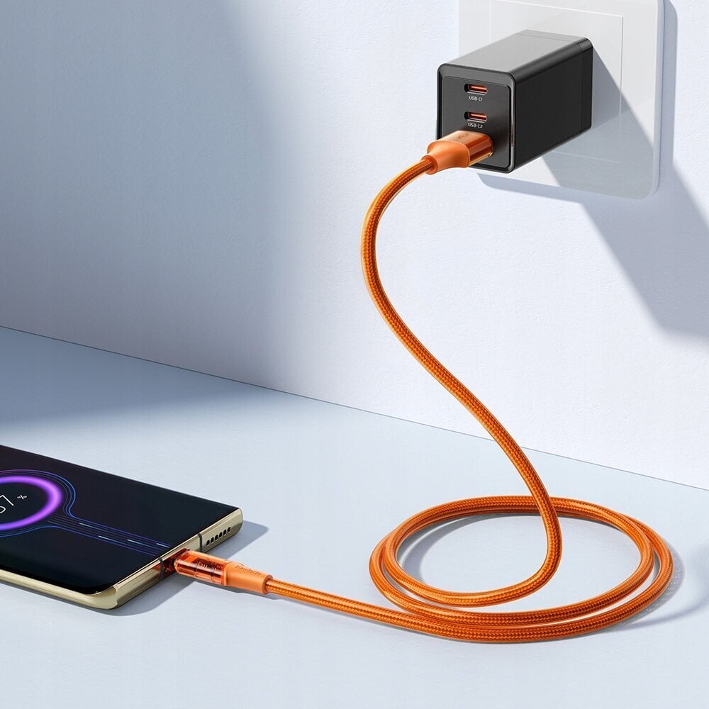 Mcdodo USB-C-kaapeli Mcdodo CA-3150, 6A, 1,8 m (oranssi) hinta ja tiedot | Puhelinkaapelit | hobbyhall.fi