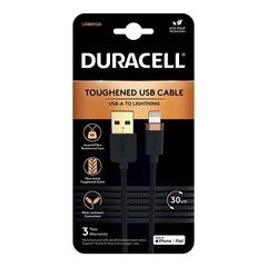 DURACELL Duracell USB-C -kaapeli Lightningille 0,3 m (musta) hinta ja tiedot | Duracell Puhelimet, älylaitteet ja kamerat | hobbyhall.fi