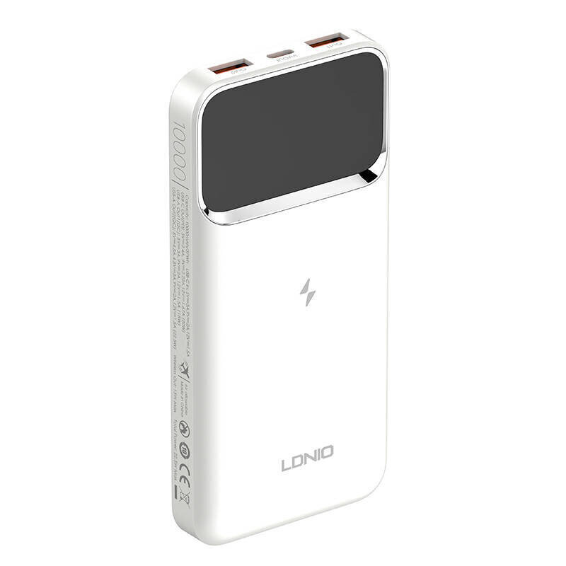 LDNIO Powerbank Ldnio PQ11 22,5W 10000mAh (valkoinen) hinta ja tiedot | Varavirtalähteet | hobbyhall.fi