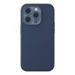 Baseus Baseus Liquid Silica Magnetic Case ja Tempered Glass setti iPhone 14 Prolle (sininen) hinta ja tiedot | Puhelimen kuoret ja kotelot | hobbyhall.fi