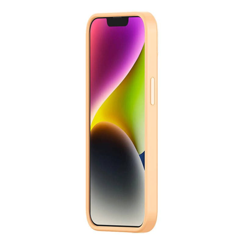 Baseus Baseus Liquid Silica Gel Case iPhone 14:lle (sunglow)+ karkaistu lasi + puhdistussarja hinta ja tiedot | Puhelimen kuoret ja kotelot | hobbyhall.fi