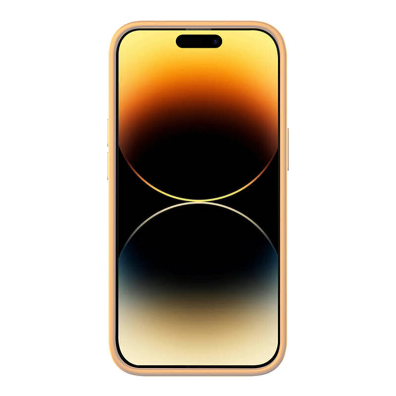 Baseus Baseus Liquid Silica Gel Case iPhone 14 Pro Max (Sunglow)+ karkaistu lasi + puhdistussarja hinta ja tiedot | Puhelimen kuoret ja kotelot | hobbyhall.fi