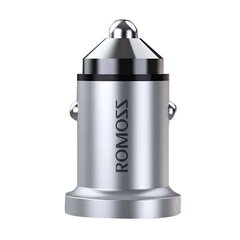 Romoss Romoss AU420T autolaturi, USB-C + USB, PD + QC 20W (hopea) hinta ja tiedot | Puhelimen laturit | hobbyhall.fi