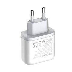 LDNIO Seinälaturi LDNIO A2526C USB, USB-C 45W + USB-C - Lightning-kaapeli hinta ja tiedot | Puhelimen laturit | hobbyhall.fi