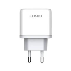 LDNIO Seinälaturi LDNIO A2526C USB, USB-C 45W + Lightning-kaapeli hinta ja tiedot | Puhelimen laturit | hobbyhall.fi