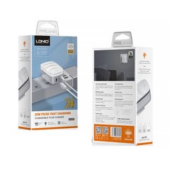 LDNIO Seinälaturi LDNIO A2425C USB, USB-C lampulla + microUSB-kaapeli hinta ja tiedot | ldnio Puhelimet, älylaitteet ja kamerat | hobbyhall.fi