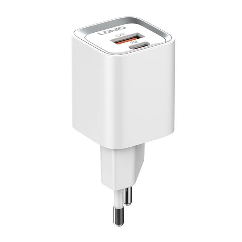 LDNIO Seinälaturi LDNIO A2318C USB, USB-C 20W + Lightning-kaapeli hinta ja tiedot | Puhelimen laturit | hobbyhall.fi