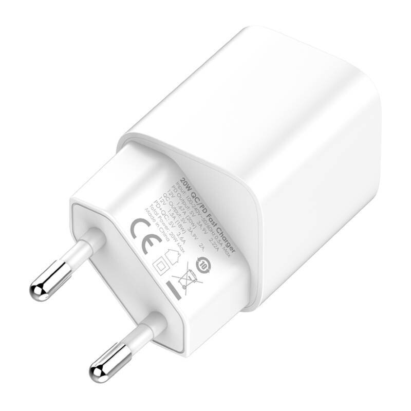 LDNIO Seinälaturi LDNIO A2318C USB, USB-C 20W + Lightning-kaapeli hinta ja tiedot | Puhelimen laturit | hobbyhall.fi