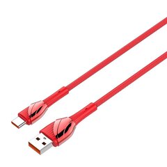 LDNIO USB-USB-C-kaapeli LDNIO LS662, 30W, 2m (punainen) hinta ja tiedot | Puhelinkaapelit | hobbyhall.fi