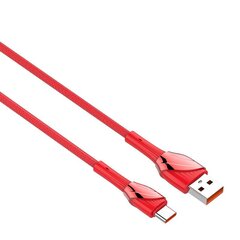 LDNIO USB-USB-C-kaapeli LDNIO LS662, 30W, 2m (punainen) hinta ja tiedot | Puhelinkaapelit | hobbyhall.fi