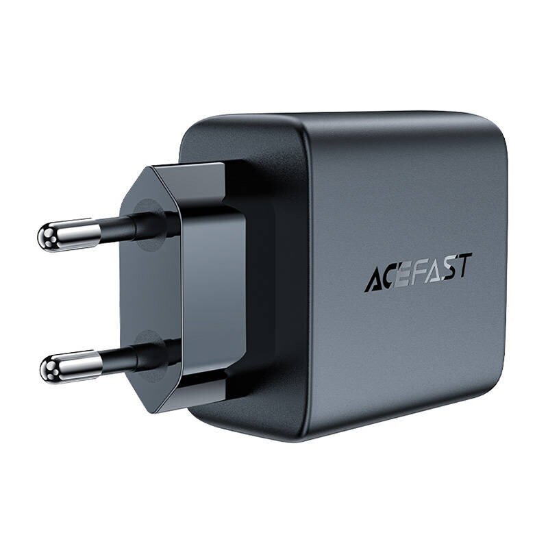 Acefast Acefast A49 seinälaturi, 2x USB-C, 35W PD (musta) hinta ja tiedot | Puhelimen laturit | hobbyhall.fi