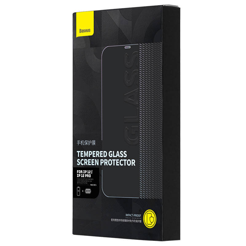 Baseus Baseus Schott HD karkaistu lasi pölysuodattimella 0,3 mm iPhone 12/12 Prolle hinta ja tiedot | Näytönsuojakalvot ja -lasit | hobbyhall.fi