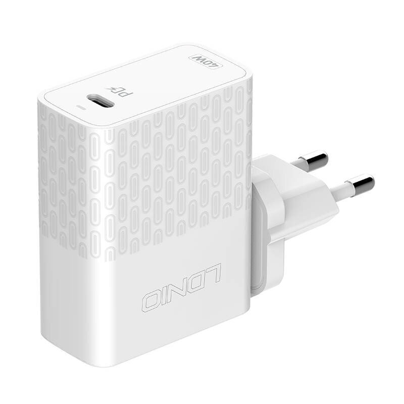 LDNIO Seinälaturi LDNIO A1405C USB-C 40W + USB-C - Lightning-kaapeli hinta ja tiedot | Puhelimen laturit | hobbyhall.fi