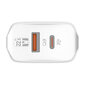 LDNIO Seinälaturi LDNIO A2421C USB, USB-C 22,5W + USB-C - Lightning-kaapeli hinta ja tiedot | Puhelimen laturit | hobbyhall.fi