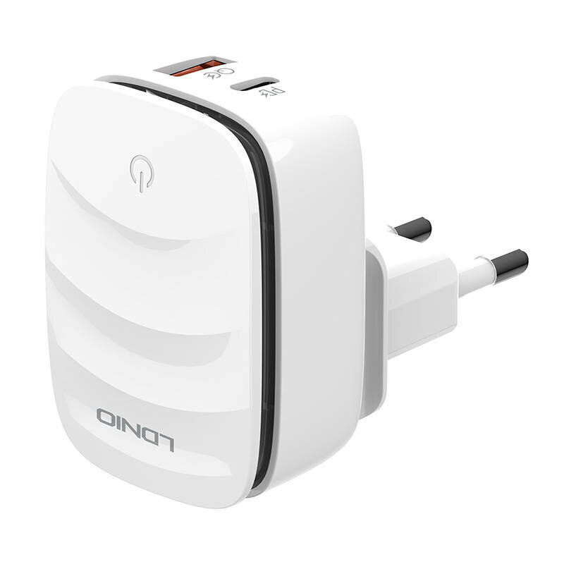 LDNIO Seinälaturi LDNIO A2425C USB, USB-C + USB-C kaapeli hinta ja tiedot | Puhelimen laturit | hobbyhall.fi