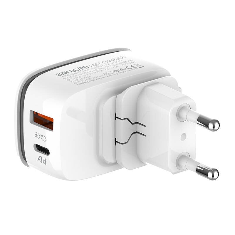 LDNIO Seinälaturi LDNIO A2425C USB, USB-C + USB-C - Lightning-kaapeli hinta ja tiedot | Puhelimen laturit | hobbyhall.fi