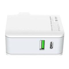 LDNIO Seinälaturi LDNIO A4403C USB, USB-C 20W + Lightning-kaapeli hinta ja tiedot | Puhelimen laturit | hobbyhall.fi