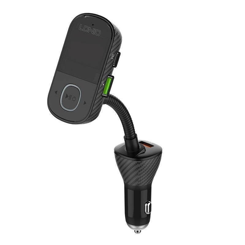 LDNIO LDNIO Bluetooth C705Q 2USB, USB-C FM-lähetin + MicroUSB-kaapeli hinta ja tiedot | Puhelimen laturit | hobbyhall.fi