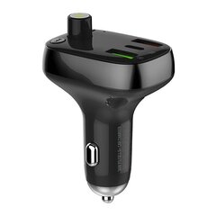 LDNIO LDNIO Bluetooth C704Q 2USB, USB-C FM-lähetin + USB-C - Lightning-kaapeli hinta ja tiedot | Puhelimen laturit | hobbyhall.fi