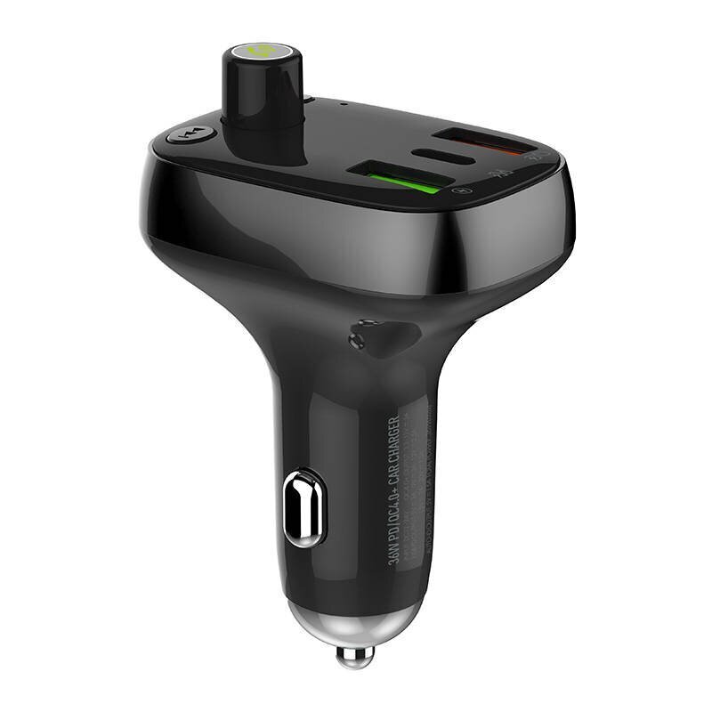 LDNIO LDNIO Bluetooth C704Q 2USB, USB-C FM-lähetin + MicroUSB-kaapeli hinta ja tiedot | Puhelimen laturit | hobbyhall.fi