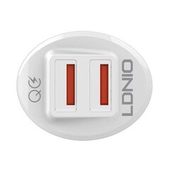 LDNIO LDNIO C511Q 2USB Autolaturi + USB-C-kaapeli hinta ja tiedot | Puhelimen laturit | hobbyhall.fi