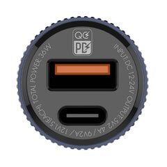 LDNIO LDNIO C510Q USB, USB-C Autolaturi + USB-C - Lightning-kaapeli hinta ja tiedot | Puhelimen laturit | hobbyhall.fi