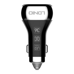 LDNIO LDNIO C2 2USB autolaturi + USB-C kaapeli hinta ja tiedot | Puhelimen laturit | hobbyhall.fi