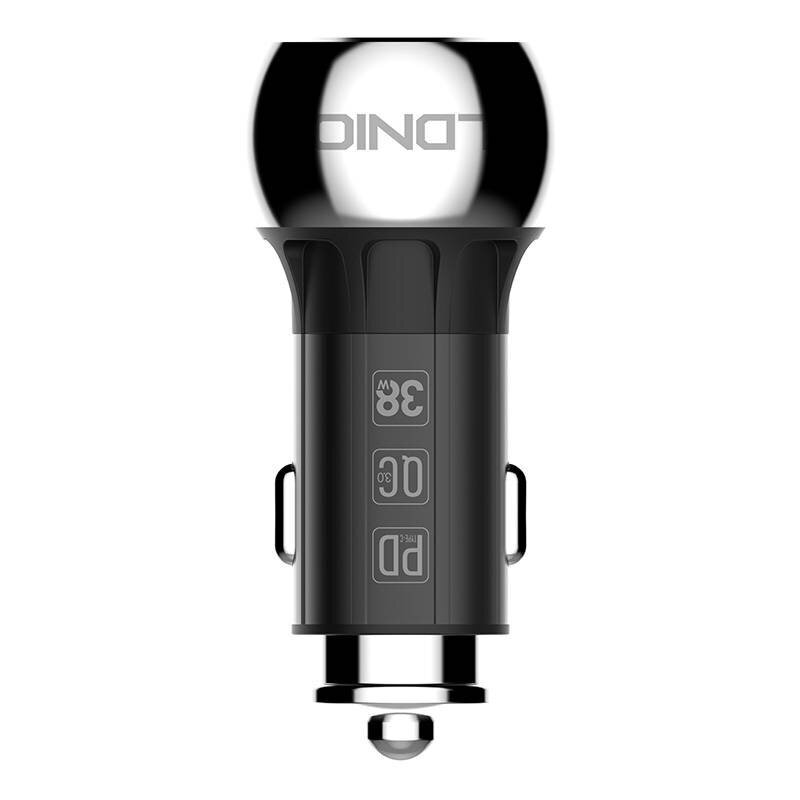 LDNIO LDNIO C1 USB, USB-C Autolaturi + USB-C - Lightning-kaapeli hinta ja tiedot | Puhelimen laturit | hobbyhall.fi