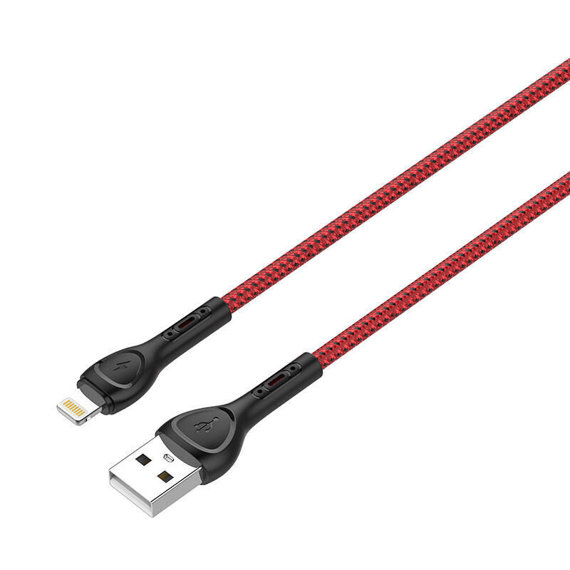 LDNIO LDNIO LS482 2m USB - Lightning-kaapeli (punainen) hinta ja tiedot | Puhelinkaapelit | hobbyhall.fi