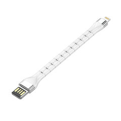 LDNIO LDNIO LS50 0,15 m USB - Lightning-kaapeli (valkoinen) hinta ja tiedot | Puhelinkaapelit | hobbyhall.fi
