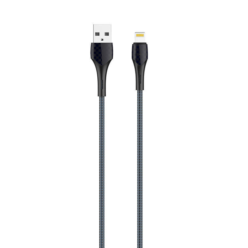 LDNIO LDNIO LS522 2m USB - Lightning-kaapeli (harmaa-sininen) hinta ja tiedot | Puhelinkaapelit | hobbyhall.fi