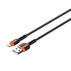 LDNIO LDNIO LS531, USB - Lightning 1 m kaapeli (harmaa-oranssi) hinta ja tiedot | Puhelinkaapelit | hobbyhall.fi