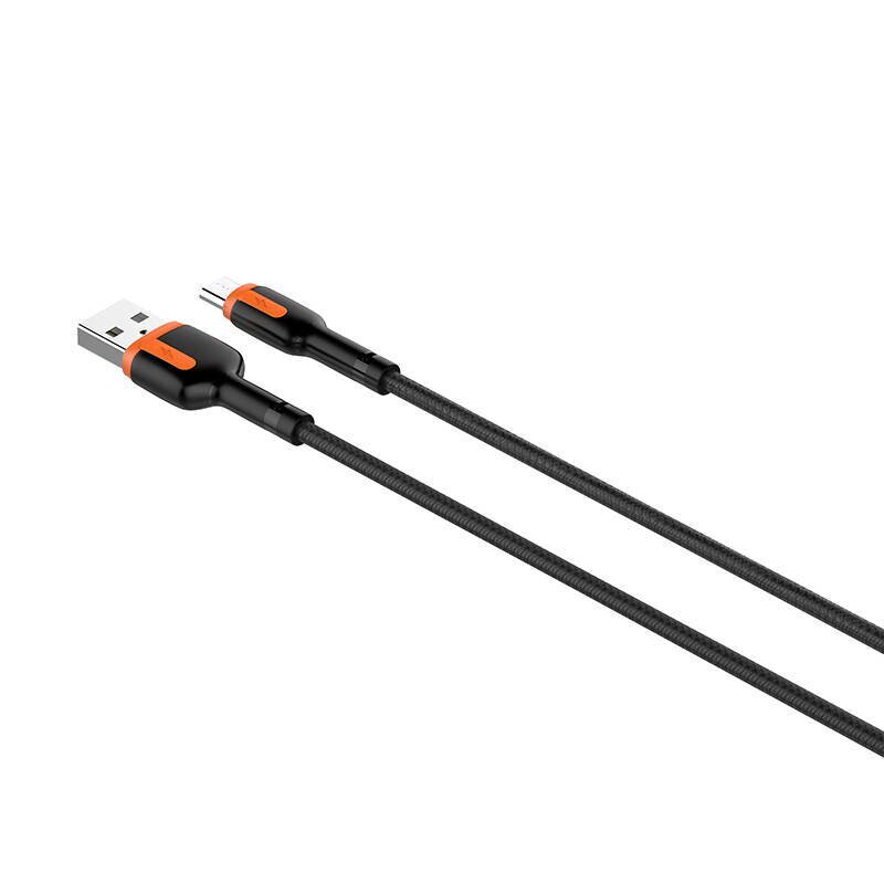 LDNIO LDNIO LS531 USB - Micro USB 1 m kaapeli (harmaa-oranssi) hinta ja tiedot | Puhelinkaapelit | hobbyhall.fi