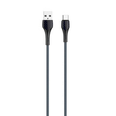 LDNIO LDNIO LS521, 1 m USB - USB-C-kaapeli (harmaa-sininen) hinta ja tiedot | Puhelinkaapelit | hobbyhall.fi