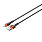 LDNIO LDNIO LS531, 1 m USB - USB-C-kaapeli (harmaa-oranssi) hinta ja tiedot | Puhelinkaapelit | hobbyhall.fi