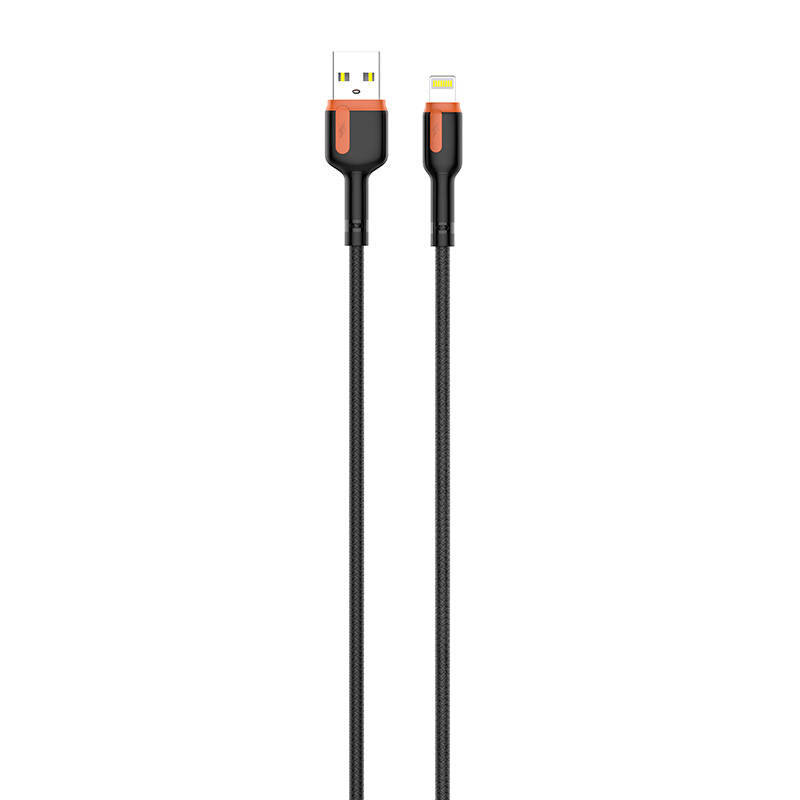 LDNIO LDNIO LS532, USB - Lightning 2 m kaapeli (harmaa-oranssi) hinta ja tiedot | Puhelinkaapelit | hobbyhall.fi