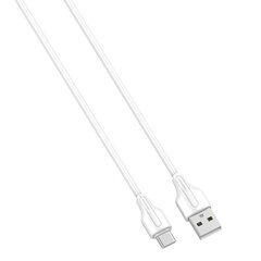 LDNIO USB-USB-C-kaapeli LDNIO LS540, 2.4A, 0.2m (valkoinen) hinta ja tiedot | Puhelinkaapelit | hobbyhall.fi