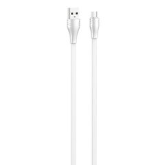 LDNIO USB-mikro-USB-kaapeli LDNIO LS550, 2.4A, 0.2m (valkoinen) hinta ja tiedot | Puhelinkaapelit | hobbyhall.fi