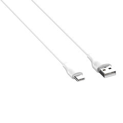 LDNIO USB-USB-C-kaapeli LDNIO LS550, 2.4A, 0.2m (valkoinen) hinta ja tiedot | Puhelinkaapelit | hobbyhall.fi