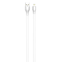 LDNIO USB Lightning LDNIO LS552, 2.1A, 2m (valkoinen) hinta ja tiedot | Puhelinkaapelit | hobbyhall.fi