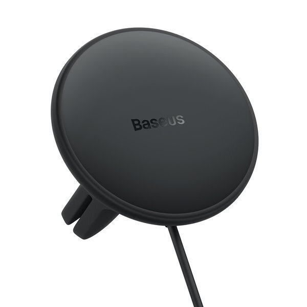 Baseus Magneettinen autopuhelinteline Baseus CW01 tuuletusritilään autolaturilla USB-C, 15W + 25W (musta) hinta ja tiedot | Puhelimen laturit | hobbyhall.fi