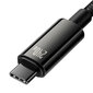 Baseus USB-C-USB-C-kaapeli Baseus Tungsten Gold 240W 1m (musta) hinta ja tiedot | Puhelinkaapelit | hobbyhall.fi