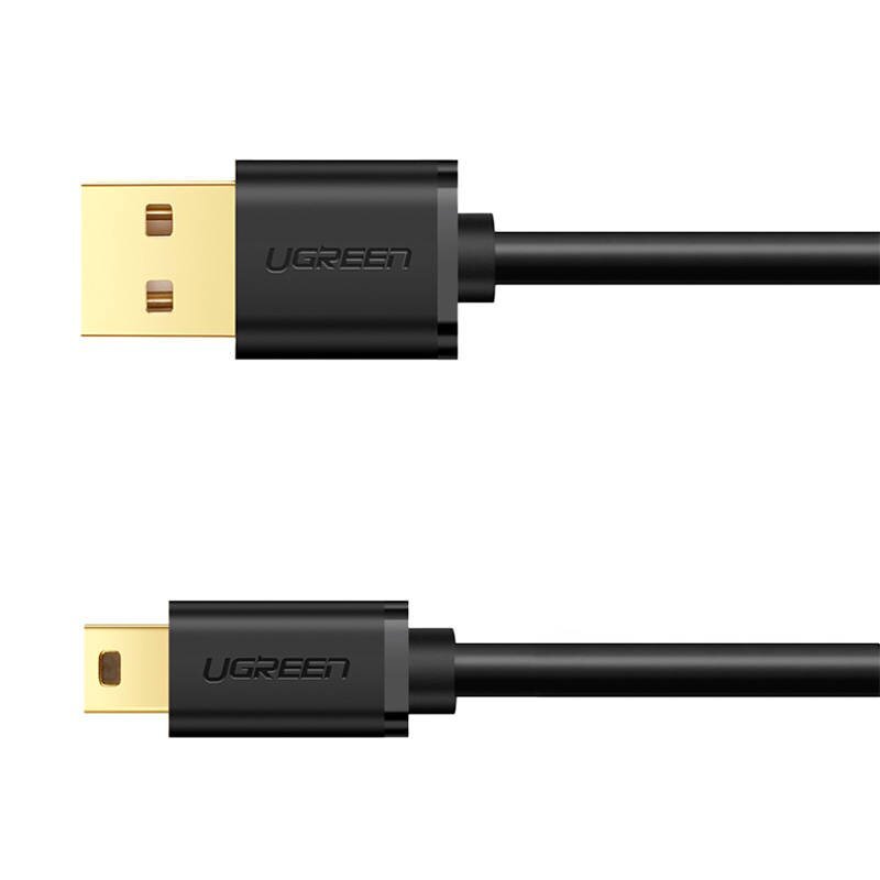 UGREEN Kaapeli USB 2.0 UGREEN 10355B, uros, mini USB, 1m hinta ja tiedot | Puhelinkaapelit | hobbyhall.fi