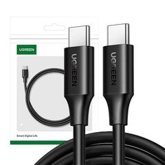 UGREEN Kaapeli USB-C–USB-C UGREEN 15176 (musta) hinta ja tiedot | Puhelinkaapelit | hobbyhall.fi